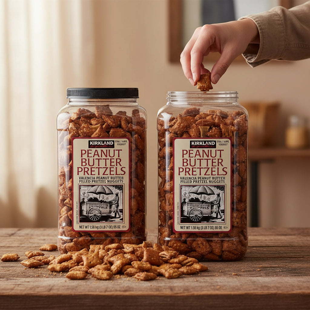 2 x Kirkland Signature Peanut Butter Pretzels 1.56kg, SET OF 2