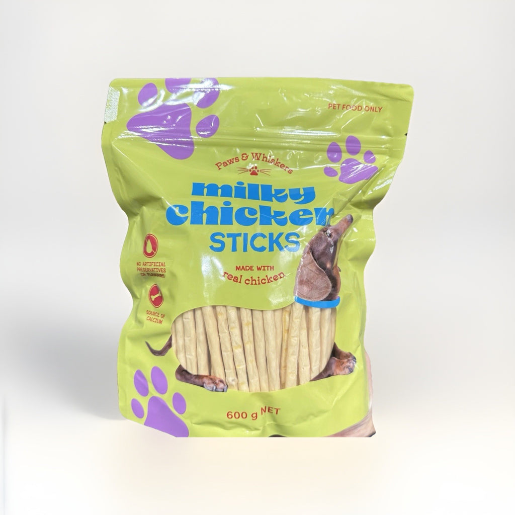 Paws & Whiskers Milky Chicker Sticks 600g  Made with Real Chicken