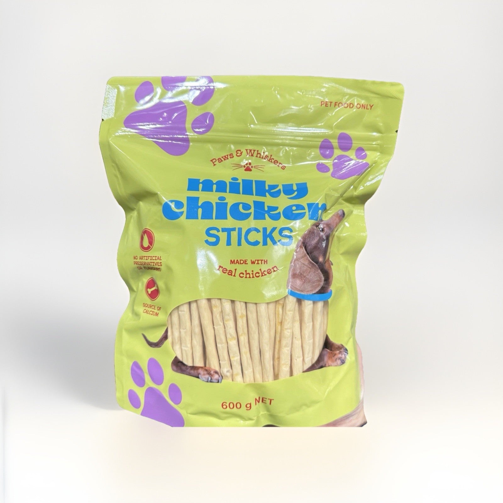 Paws & Whiskers Milky Chicker Sticks 600g  Made with Real Chicken