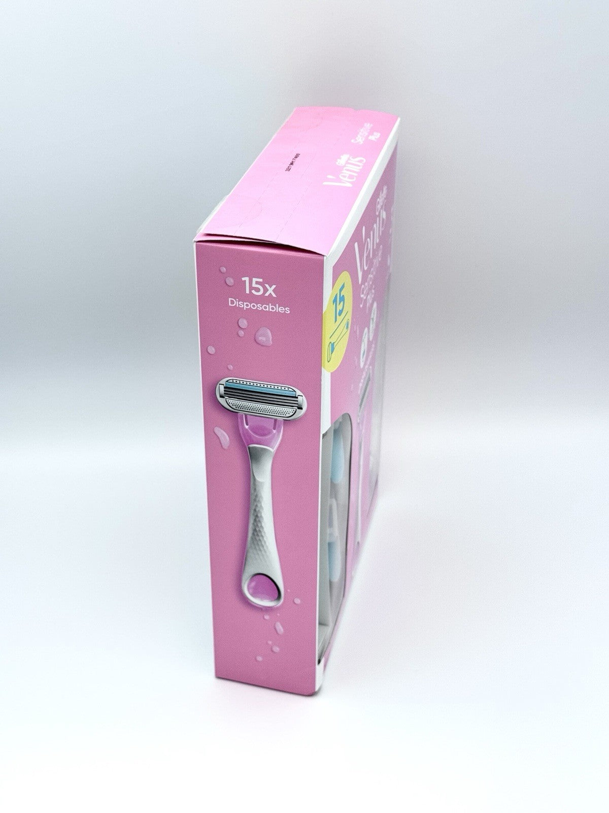 Gillette Venus Sensitive Plus Disposable Razor, 15 Count, 3 Blades Skin Elixir