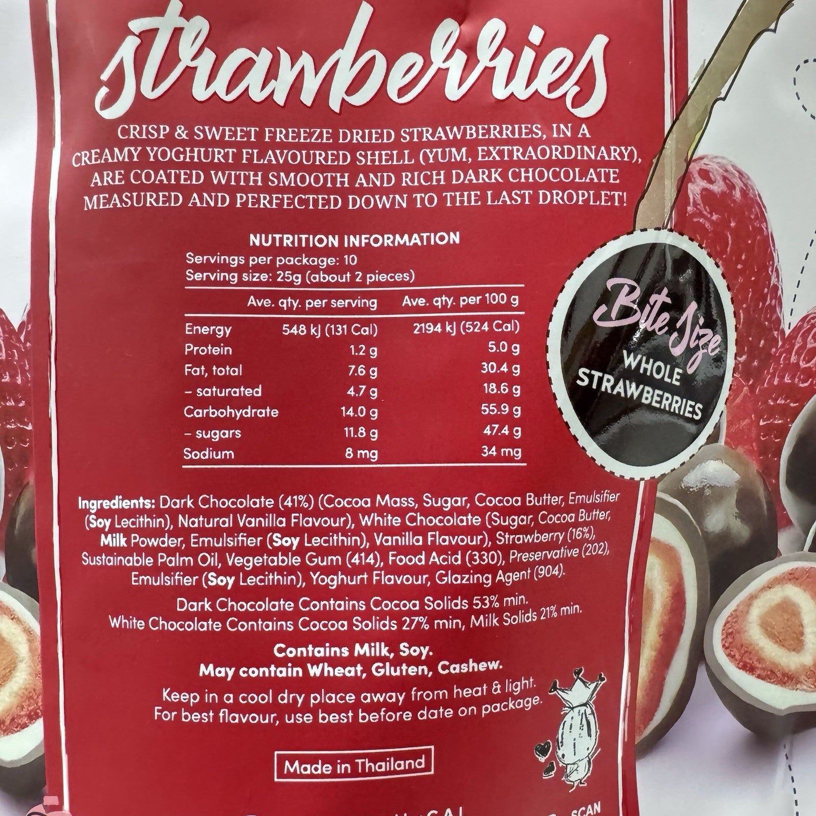 *NEW*NEW* A & R Dark Chocolate Strawberries 250g, Friendly Packaging Crafted