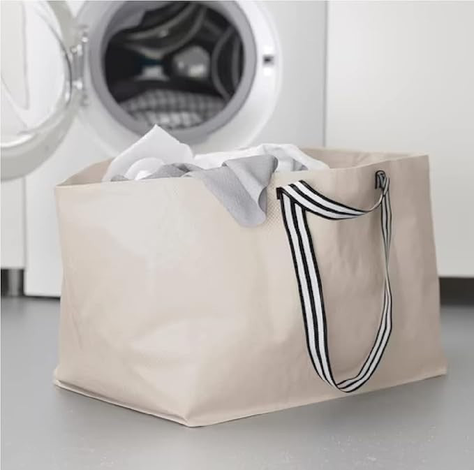 2x Ikea GORSNYGG Large Bag Shopping Bag Light Biege Best Price