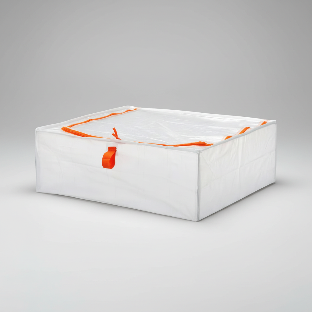 2 x Ikea Parkla Storage Case Bag Bin  Zippered Under Bed Dust Storage Bag