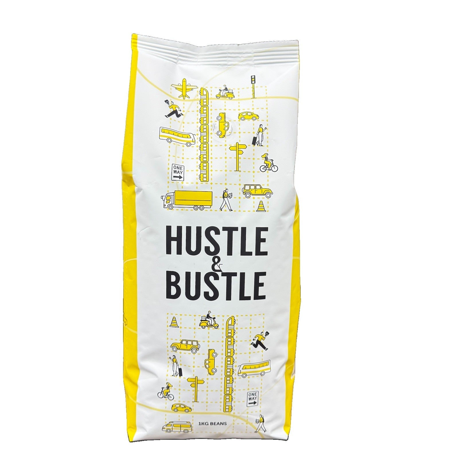 Hustle & Bustle Golden 1kg Beans Awards Won Coffee Beans Medium Roast