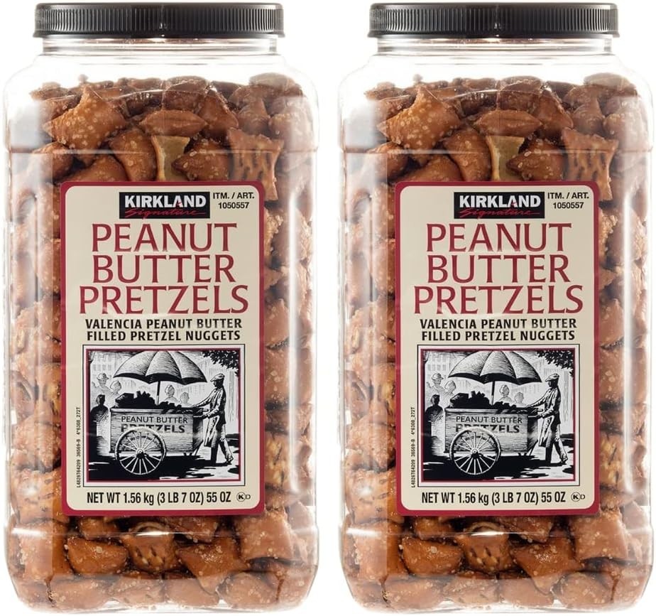 2 x Kirkland Signature Peanut Butter Pretzels 1.56kg, SET OF 2