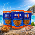 3 PACK x Sea Temple Dried Soft Toasted Shredded Squid Mild Spicy Jerky Snack320g