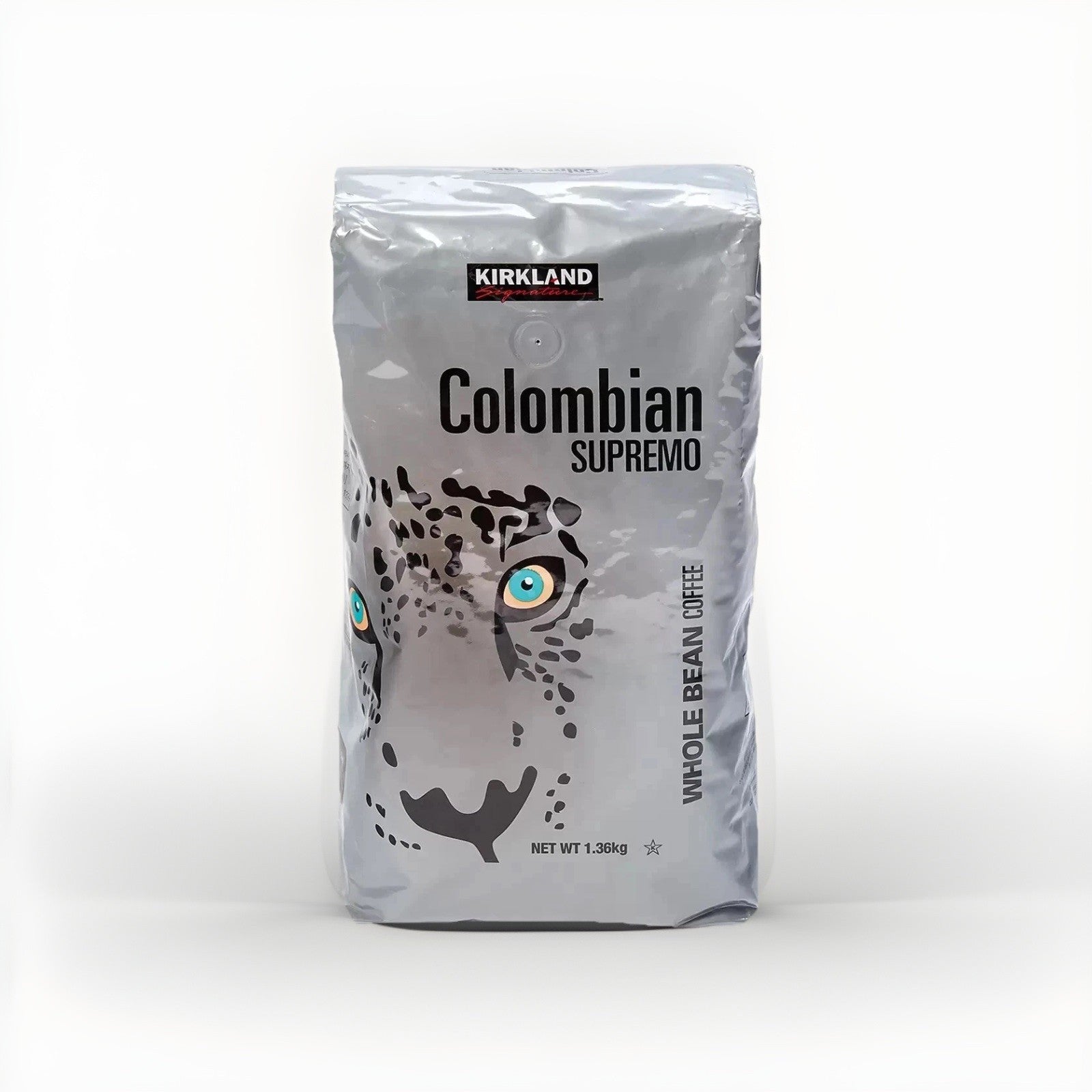 Kirkland Colombian Supremo 100% Arabica Coffee Beans 1.36kg Medium Roast Kosher