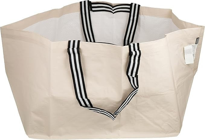 2x Ikea GORSNYGG Large Bag Shopping Bag Light Biege Best Price