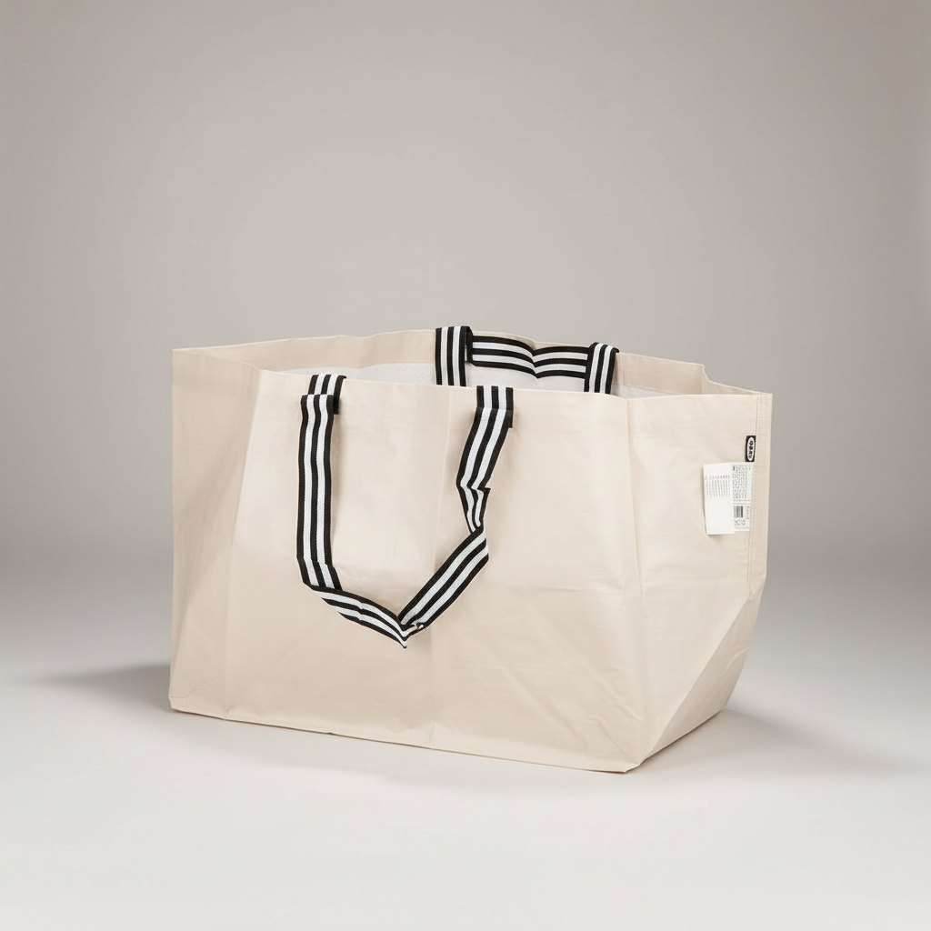2x Ikea GORSNYGG Large Bag Shopping Bag Light Biege Best Price