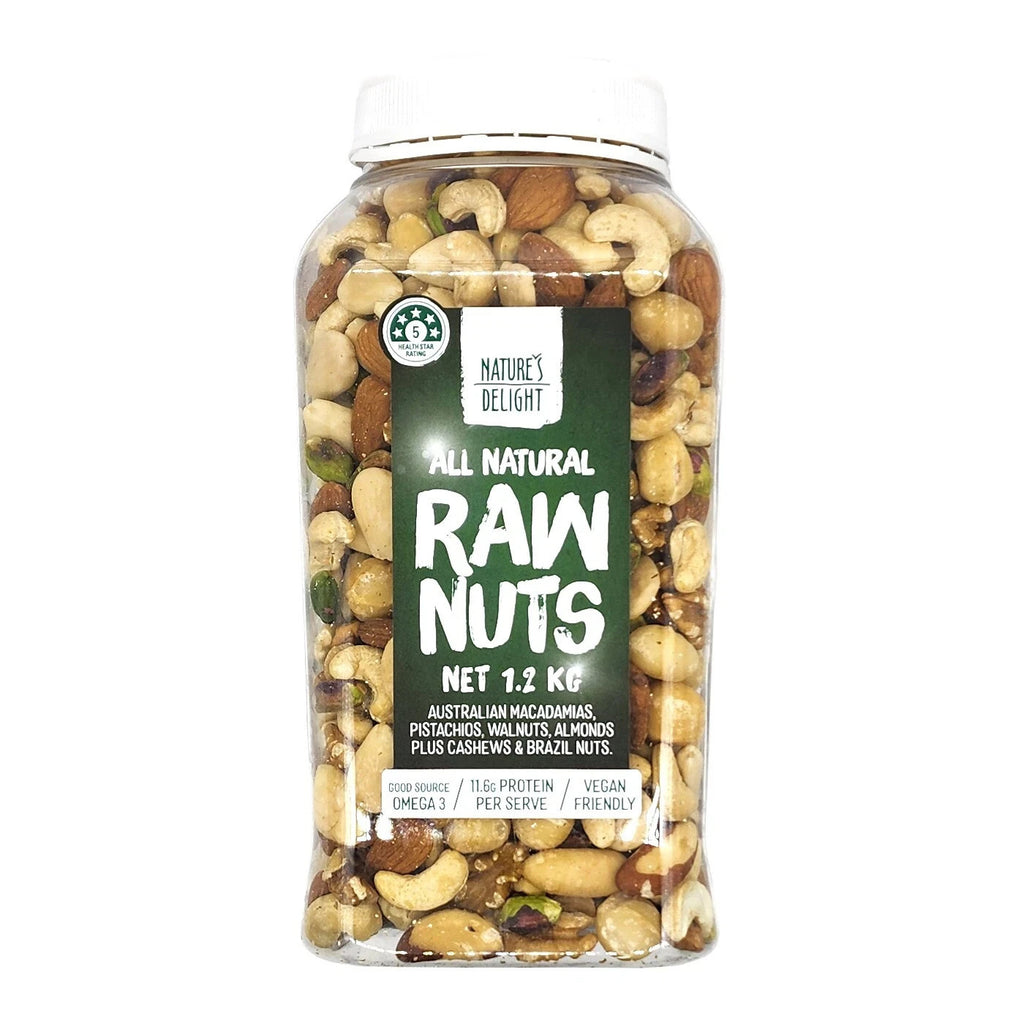 1.2kg All Natural Gluten Free Vegan Mixed Dried Raw Australian Unsalted Nuts