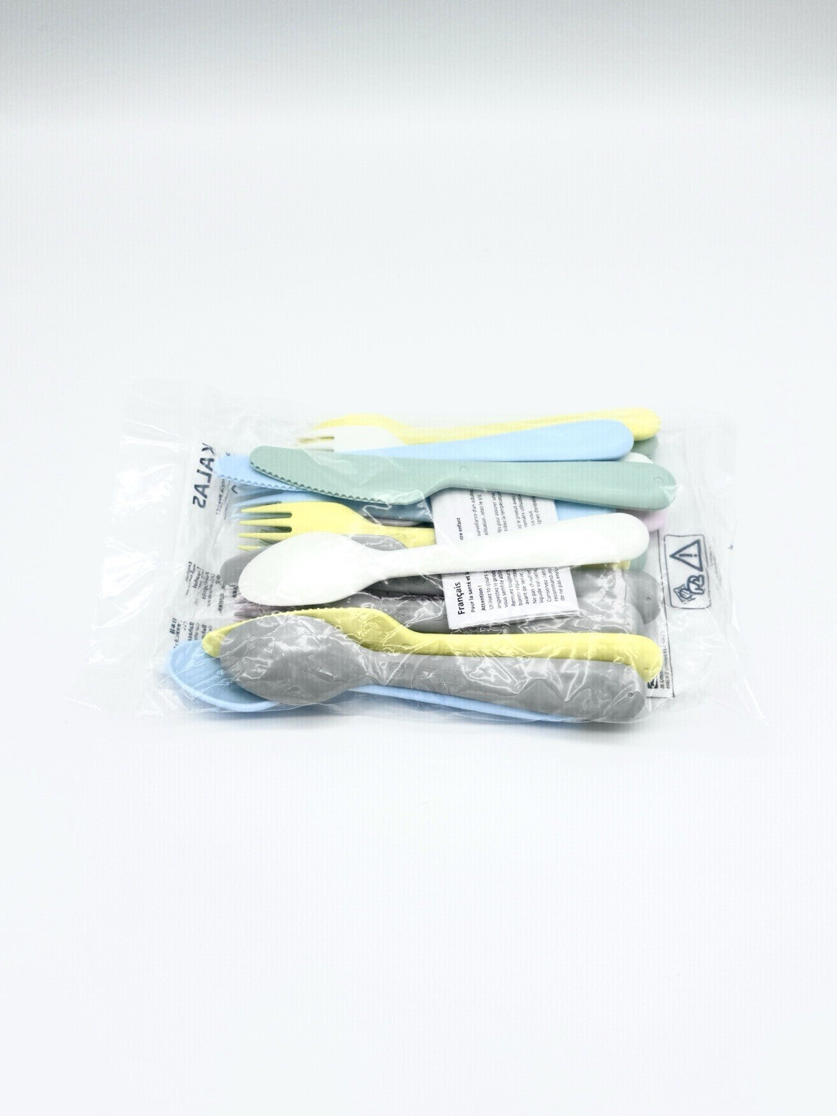 IKEA KALAS cutlery set mixed colours, 18 piece