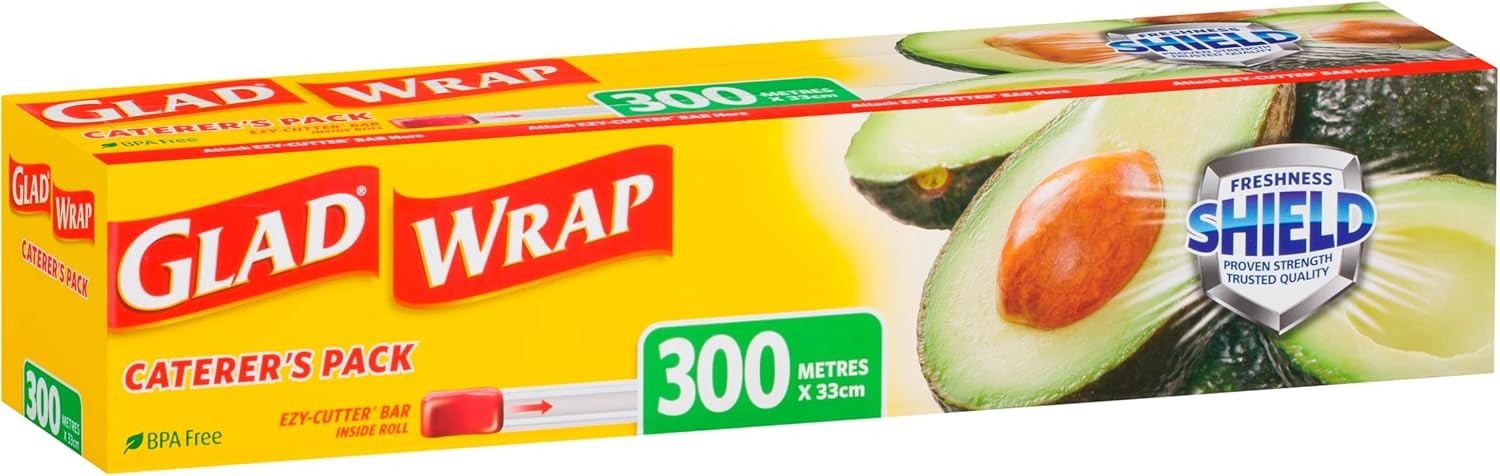 Glad Sealing Wrap Food 33CM x 300M Wrapping Cover Multipurpose BPA-Free Seal