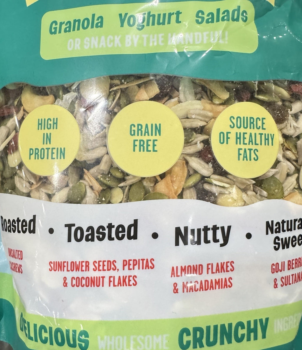 Top’d Granola Topper1.2KG,Grain Fress,Cashews Almond,Macadamias,Sunflower Seeds