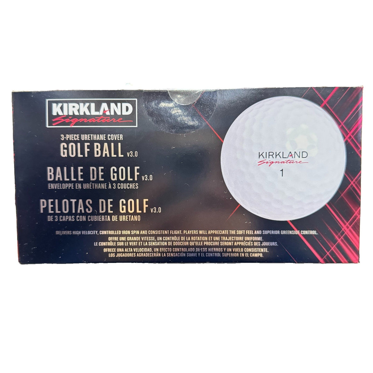 KIRKLAND SIGNATURE Performance+ v3.0 Golf Balls 3-Piece Urethane White - 24 Pack