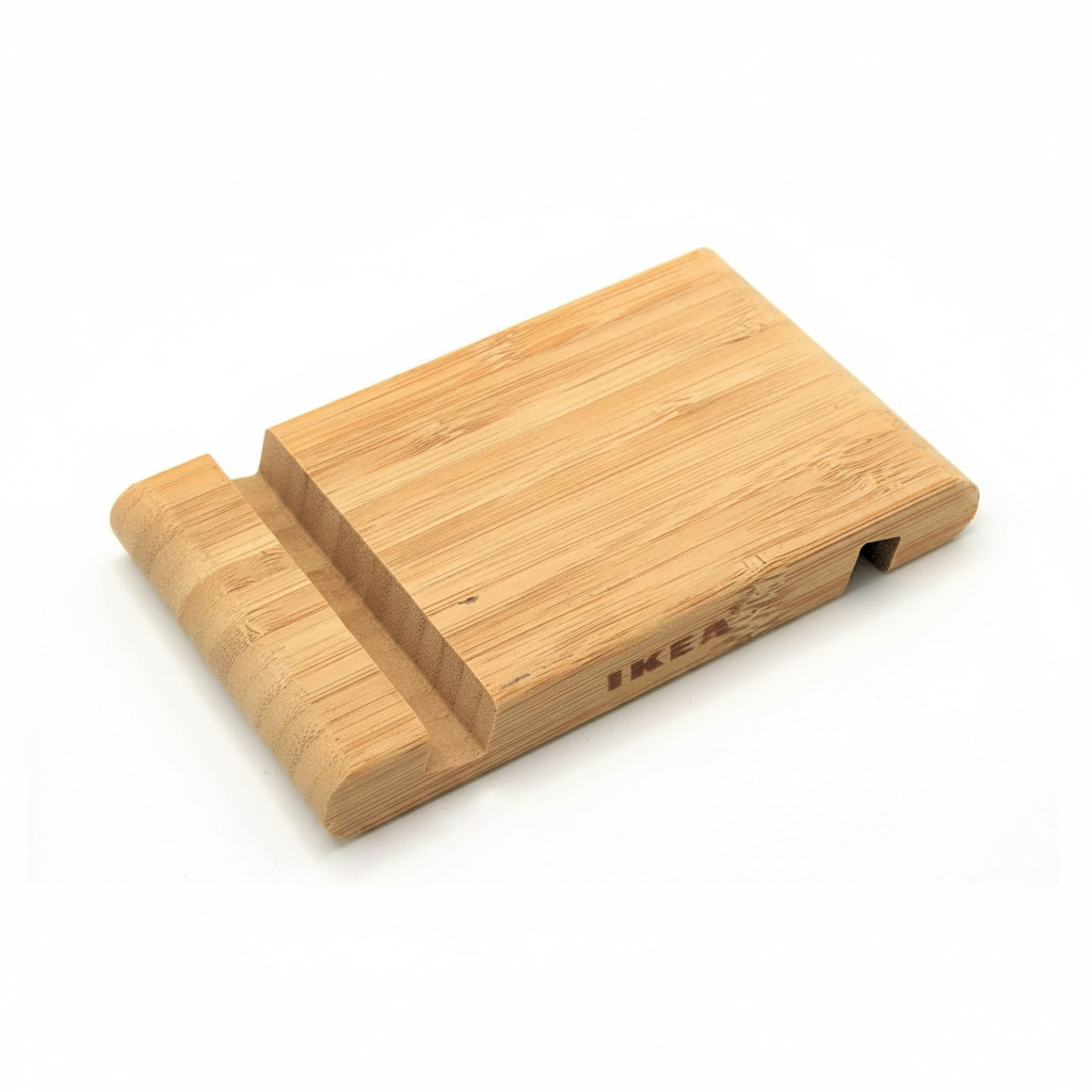 IKEA BERGENES Bamboo Mobile Phone / Tablet Holder iPhone iPad Samsung 2 Slots