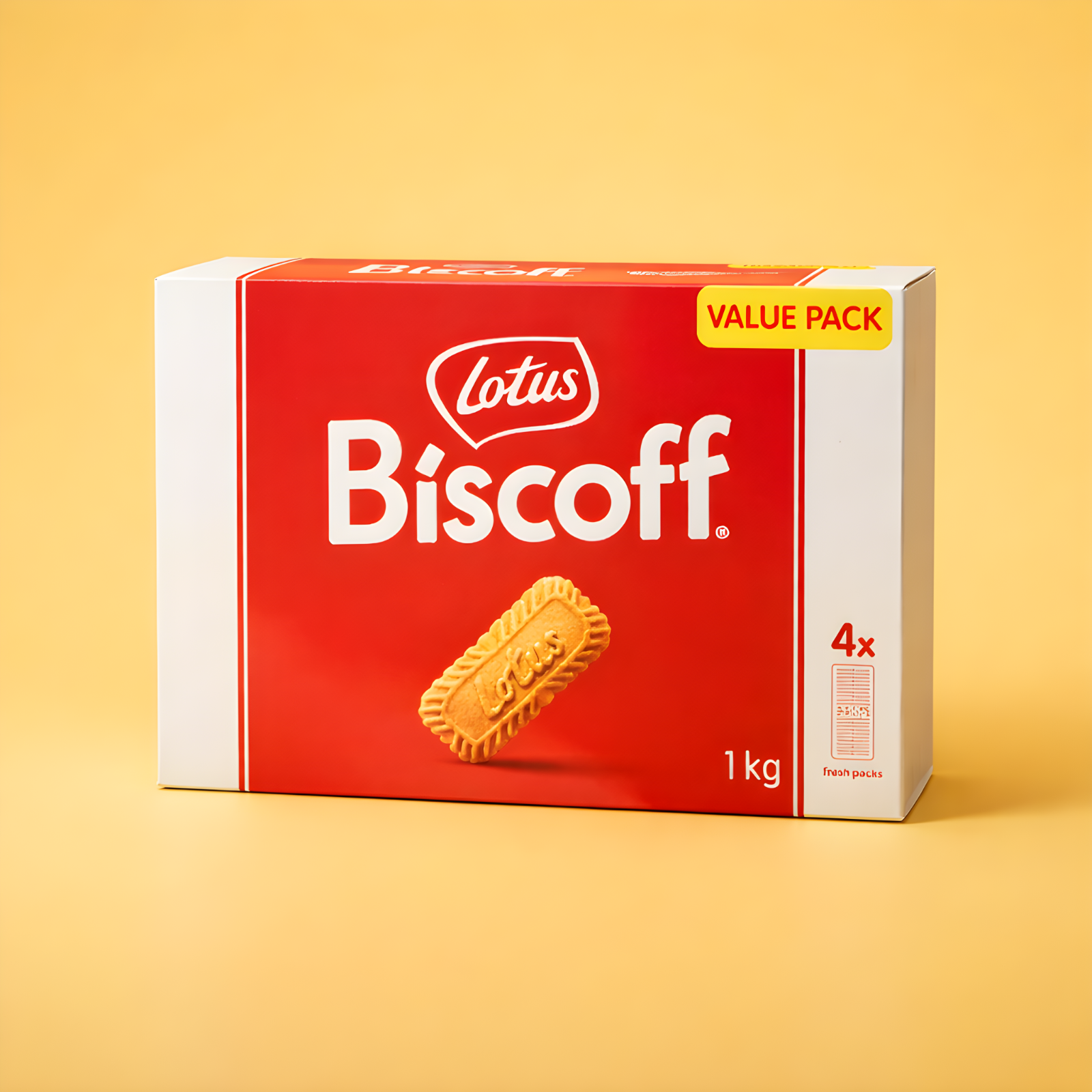 Lotus Biscoff 4 X 250G Caramelised Biscuit Tea Break School Lunch, Value Pack