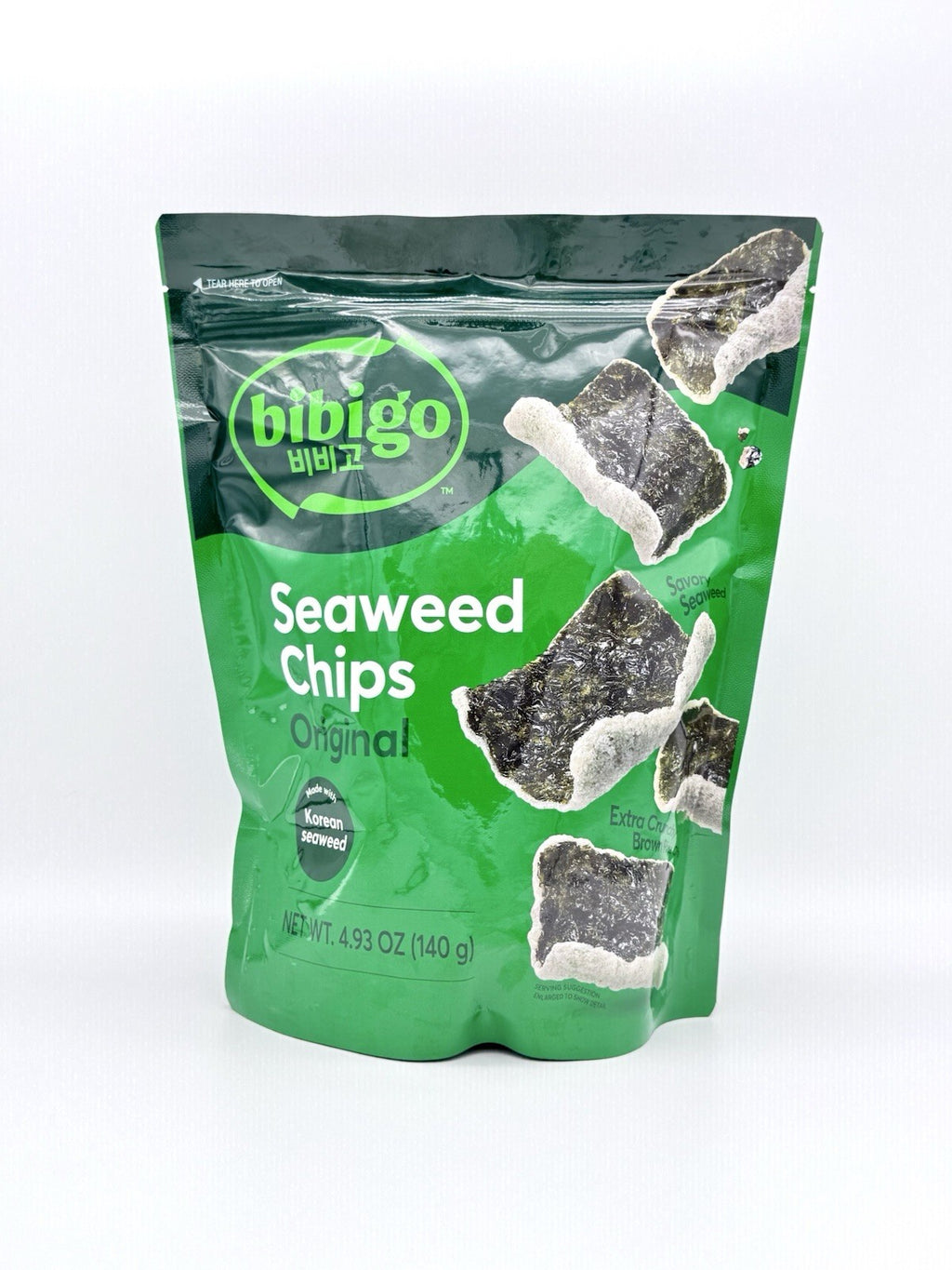 Bibigo Seaweed Chips Original 140g Snack - Made In South Korean
