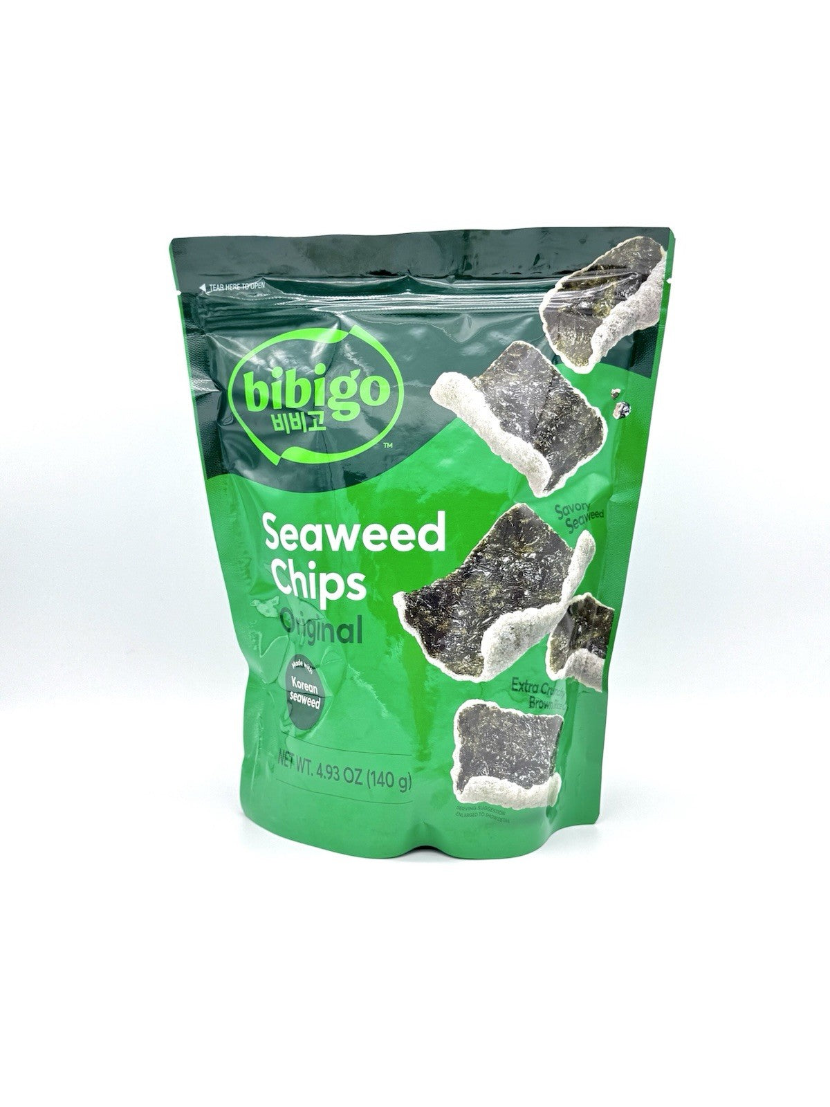 Bibigo Seaweed Chips Original 140g Snack - Made In South Korean