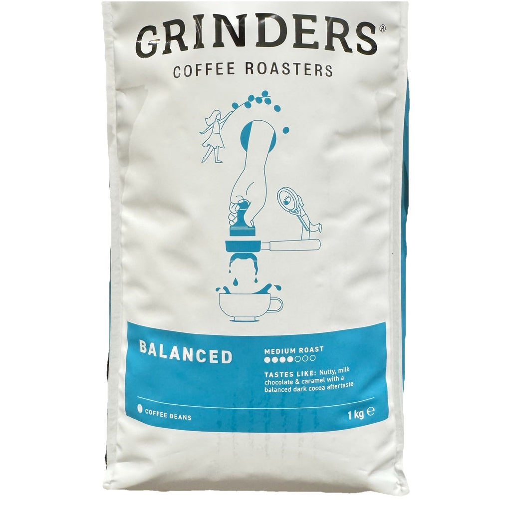 Grinders Coffee Roasters 1KG Balanced 100% Coffee Beans