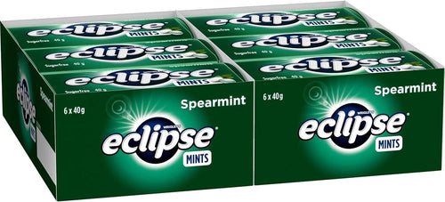 2 Pack X WRIGLEY'S ECLIPSE GREEN SPEARMINT MINTS SUGAR FREE  12 x 40g