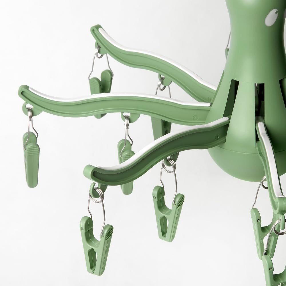 IKEA PRESSA 8-Claw Octopus Hanging Dryer 16 Clothes pegs, Easy to fold and Place