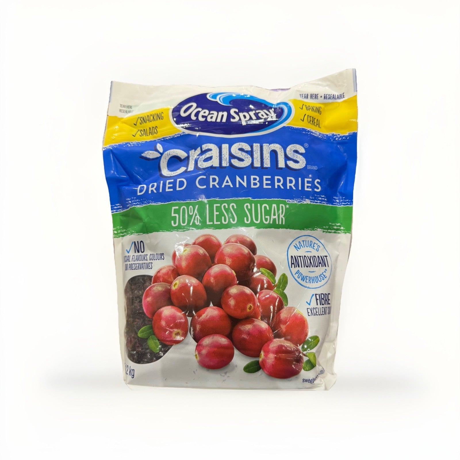 Ocean Spray Craisins Whole Dried Cranberries 1.2KG Original Fruit Juicy Non GMO