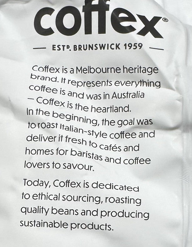 1kg x Coffex Supremo Blend 100% Arabica Whole Coffee Bean Roaster Medium Roast
