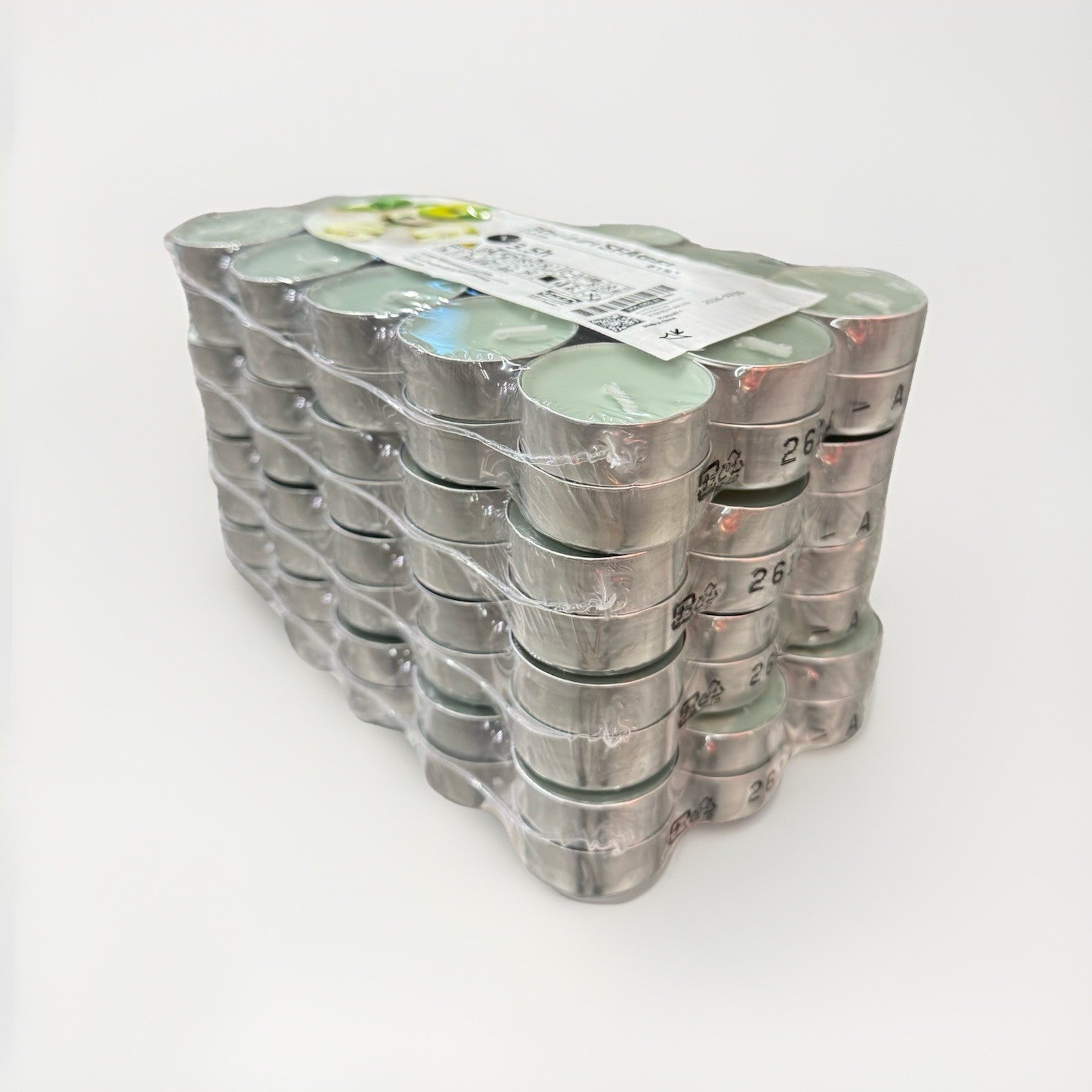 120pk x Ikea Lotsfagel Scented tealight, Apple light green, 3.5 hr
