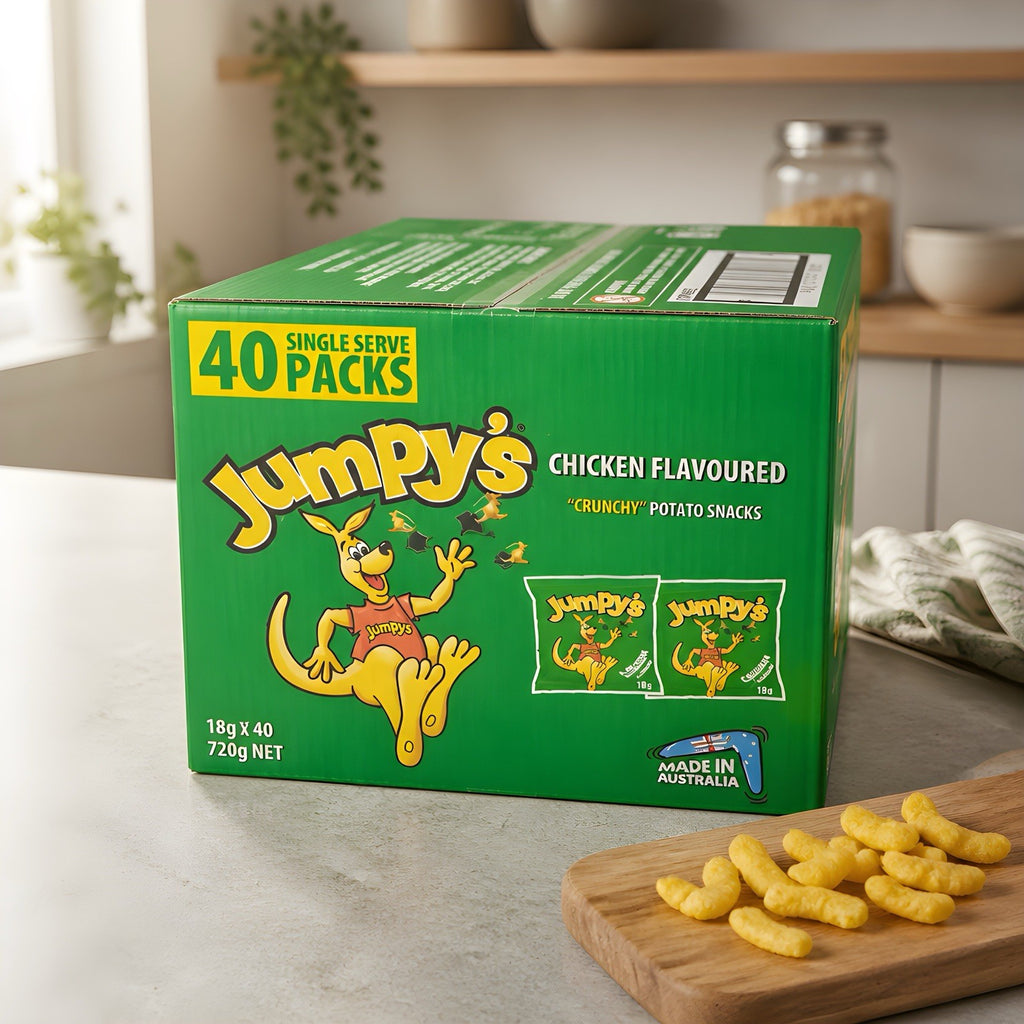 *NEW* Jumpy's Chicken Flavoured Crunchy Potato Snacks 720g ( 40 x 18g ) *NEW*