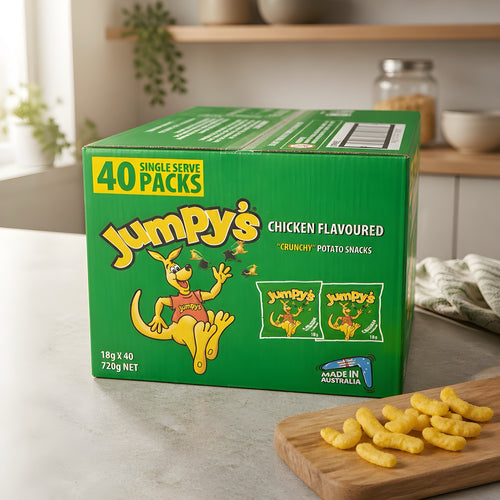 *NEW* Jumpy's Chicken Flavoured Crunchy Potato Snacks 720g ( 40 x 18g ) *NEW*
