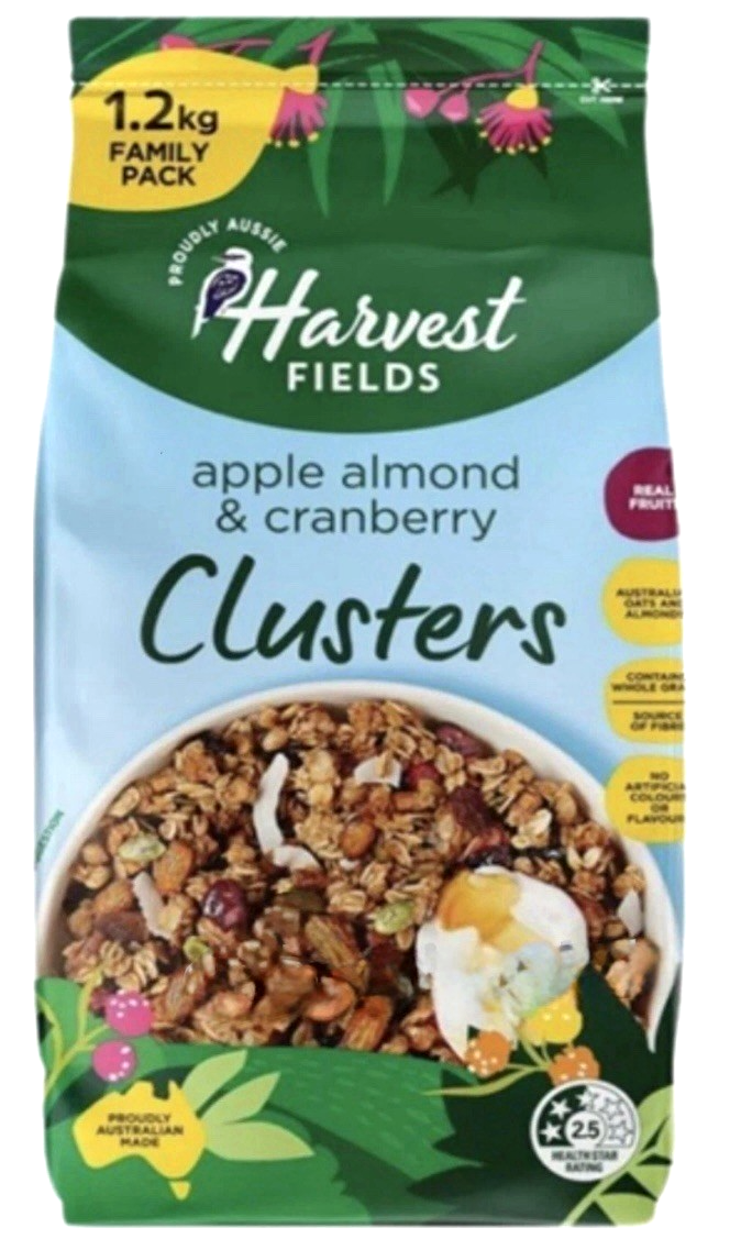Harvest Fields Apple Almond & Cranberry Granola 1.2kg, Apple Cranberry & Almond