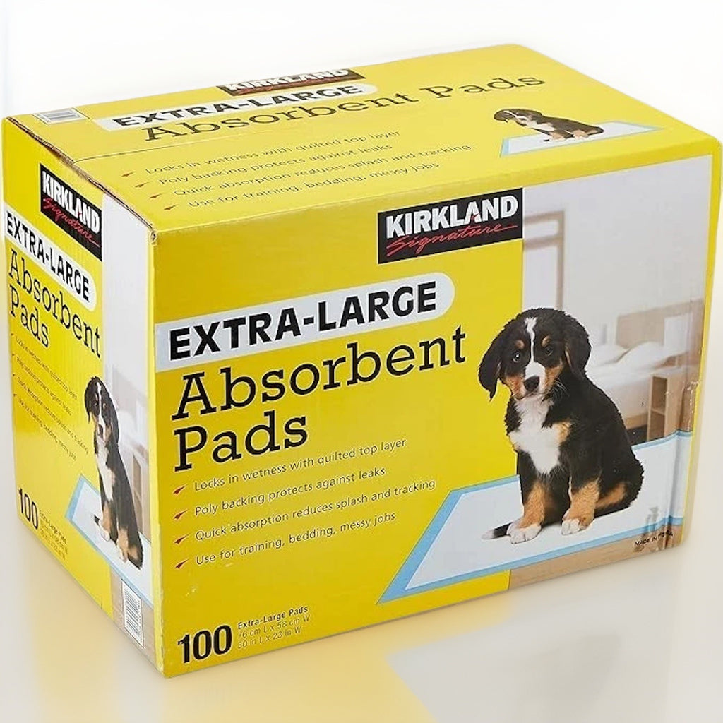 Kirkland Signature Extra-Large Absorbent Puppy Dog Training Pad 100Count 58x76cm