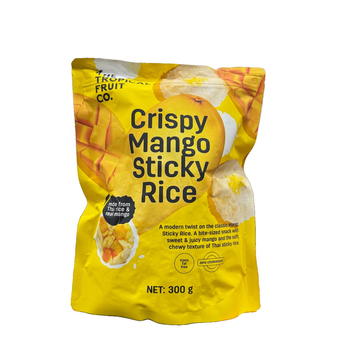 The Tropical Fruit Co Crispy Mango Sticky Rice Snack 300g Thai Dried Fruit