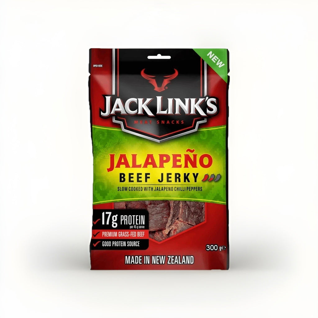Jack Link's Jalapeno Hot Beef Jerky  300g Premium Grass-Fed Beef Protein SnackNZ