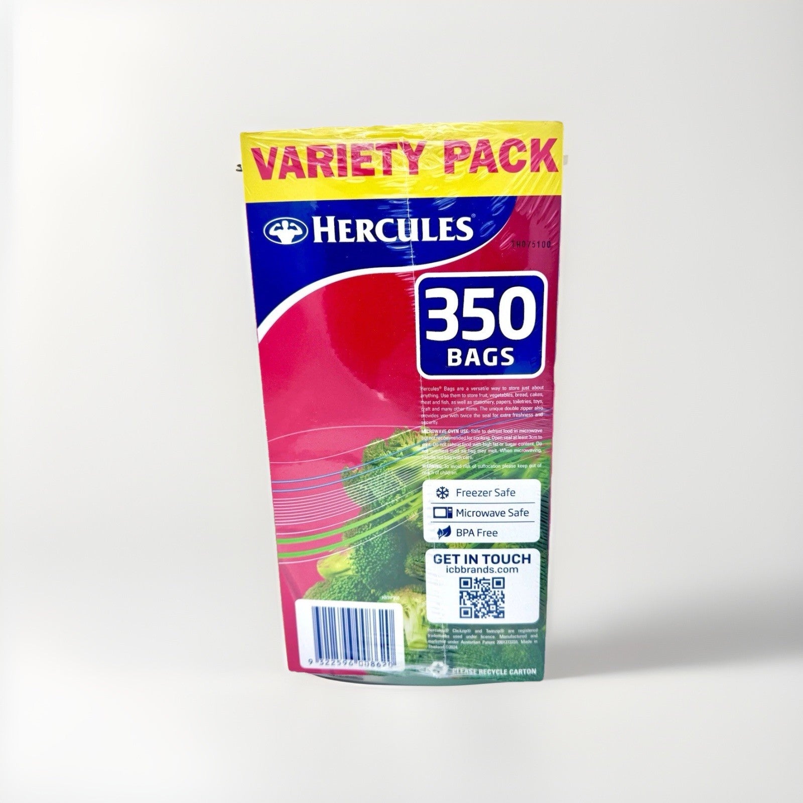 Hercules Resealable Bags Variety Pack (Pack of 350)