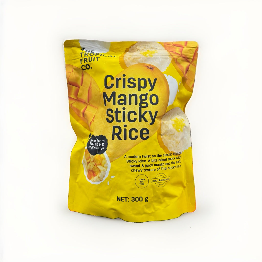 The Tropical Fruit Co Crispy Mango Sticky Rice Snack 300g Thai Dried Fruit