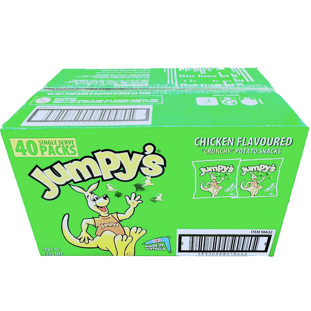 *NEW* Jumpy's Chicken Flavoured Crunchy Potato Snacks 720g ( 40 x 18g ) *NEW*