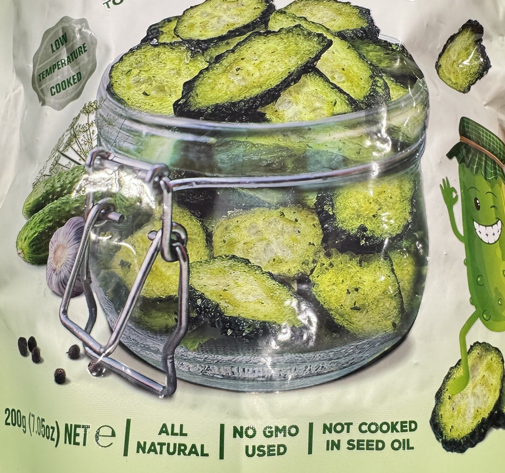 DJ&A Pickle-Licious Pickle Flavoured Cucumber Crisps Original 200g All Natural