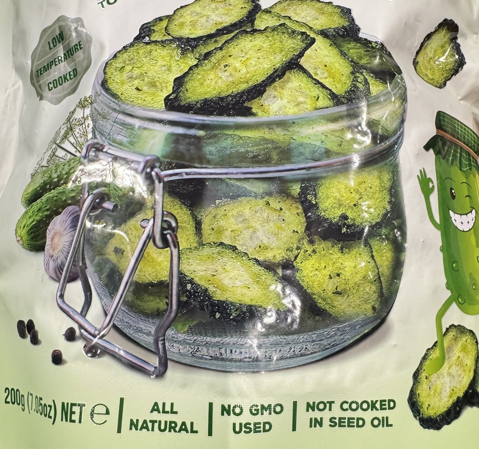 DJ&A Pickle-Licious Pickle Flavoured Cucumber Crisps Original 200g All Natural