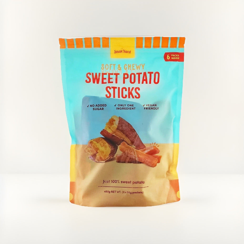 Sweet Potato Sticks Soft & Chewy Kids Healthy Snack Vegan Packet 480g (6x80g)