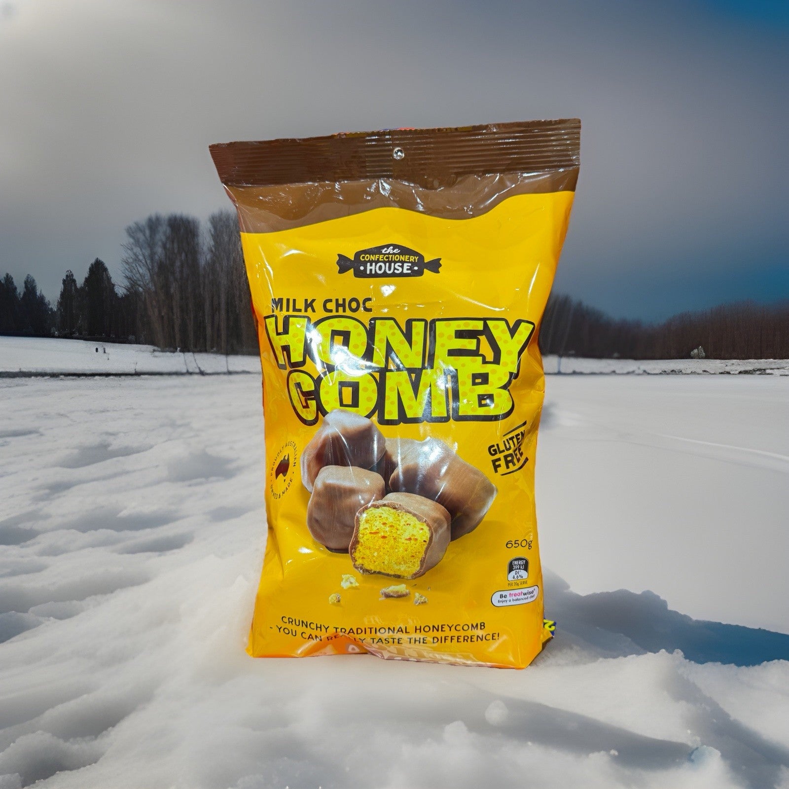 The Confectionery House Milk Chocolate Honeycomb 650g Crunchy Gluten Free