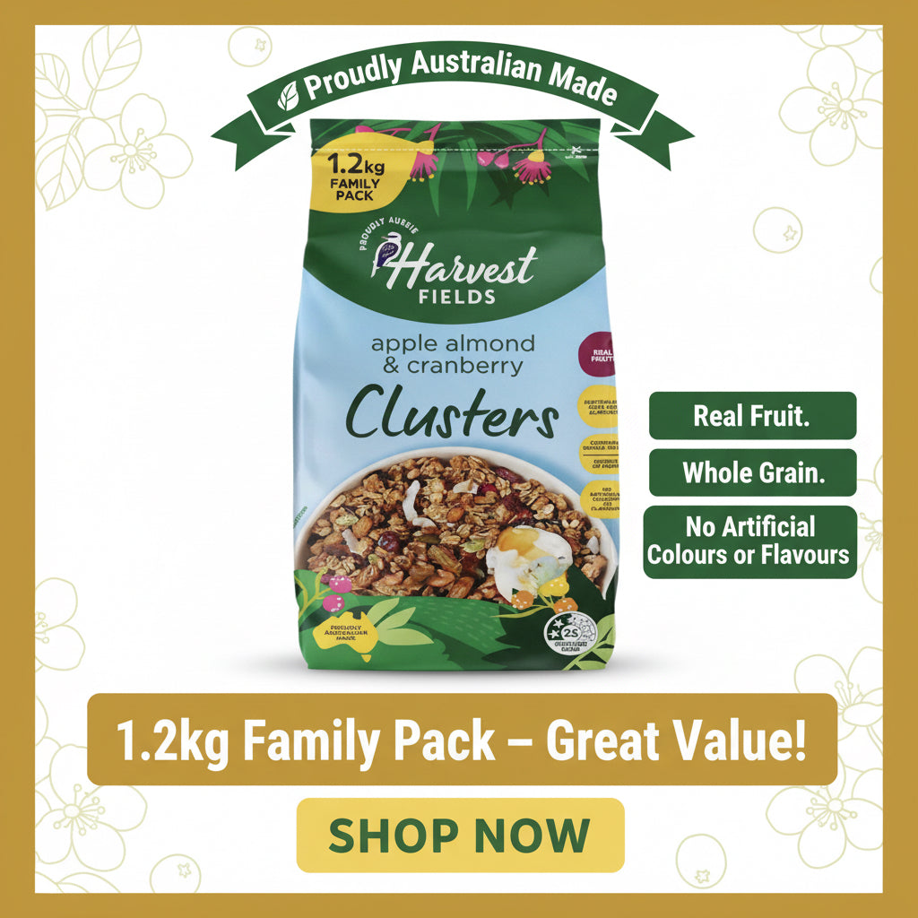 Harvest Fields Apple Almond & Cranberry Granola 1.2kg, Apple Cranberry & Almond