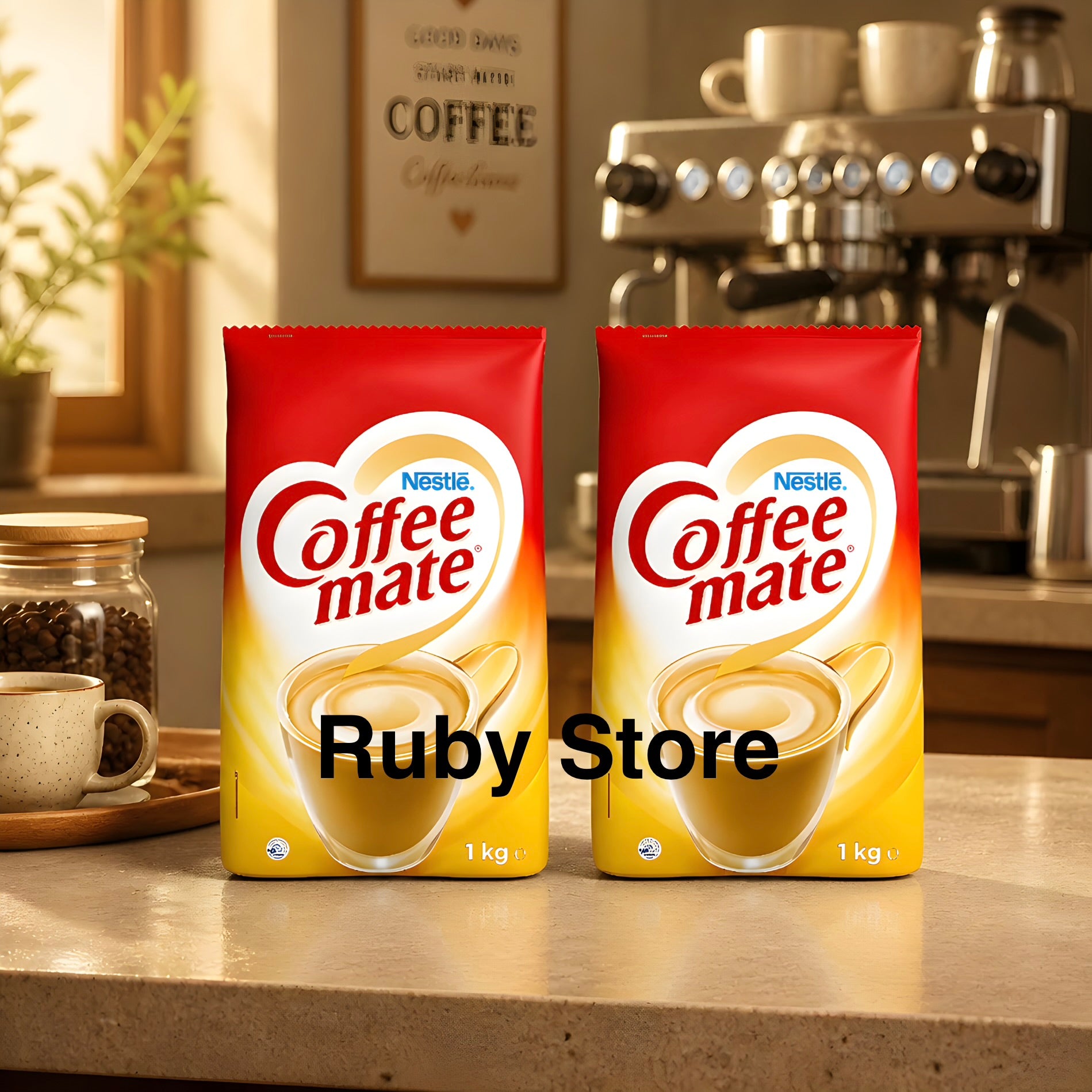 2 X Nestlé Coffee Mate Original Coffee Creamer Powder Bulk Coffee Whitener 1KG