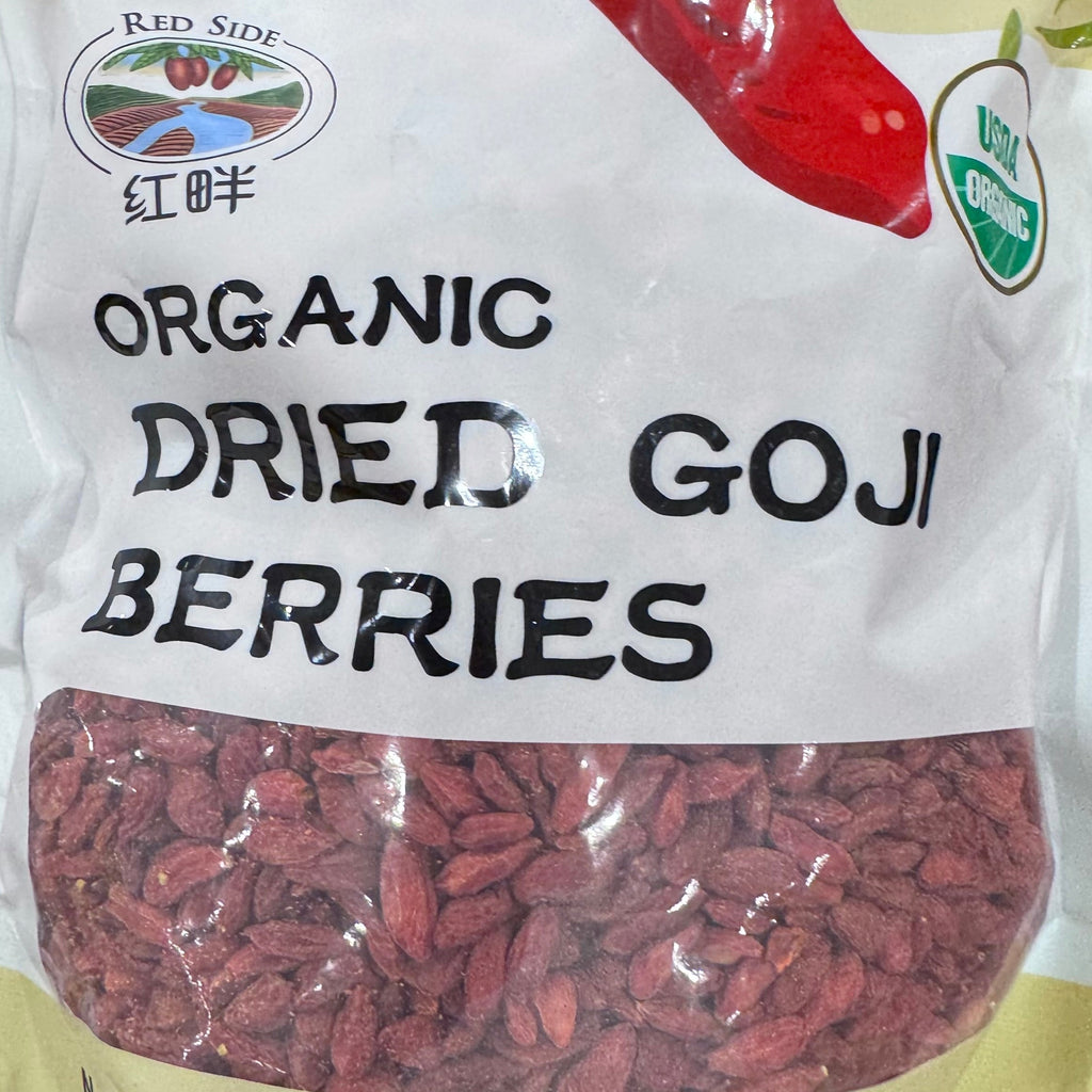 Red Side Organic Dried Goji Berries 1kg - No Artificial Colour / Flavour