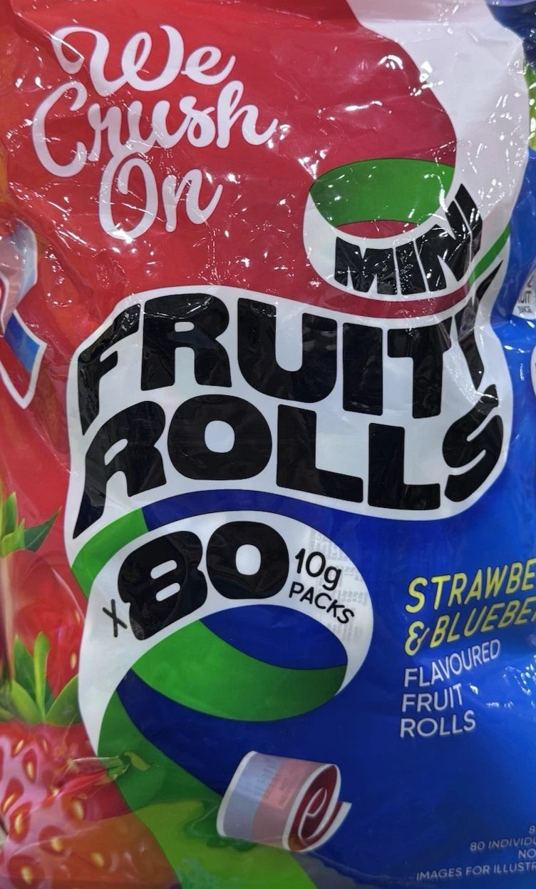 Fruit Rolls Mini Candy Packs 800g Bulk Bag