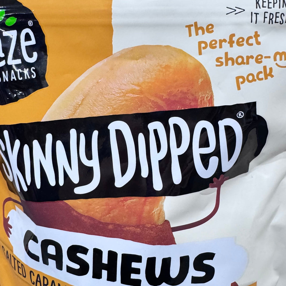 Graze Skinny Dipped Cashews Salted Caramel Milk Chocolate 460g