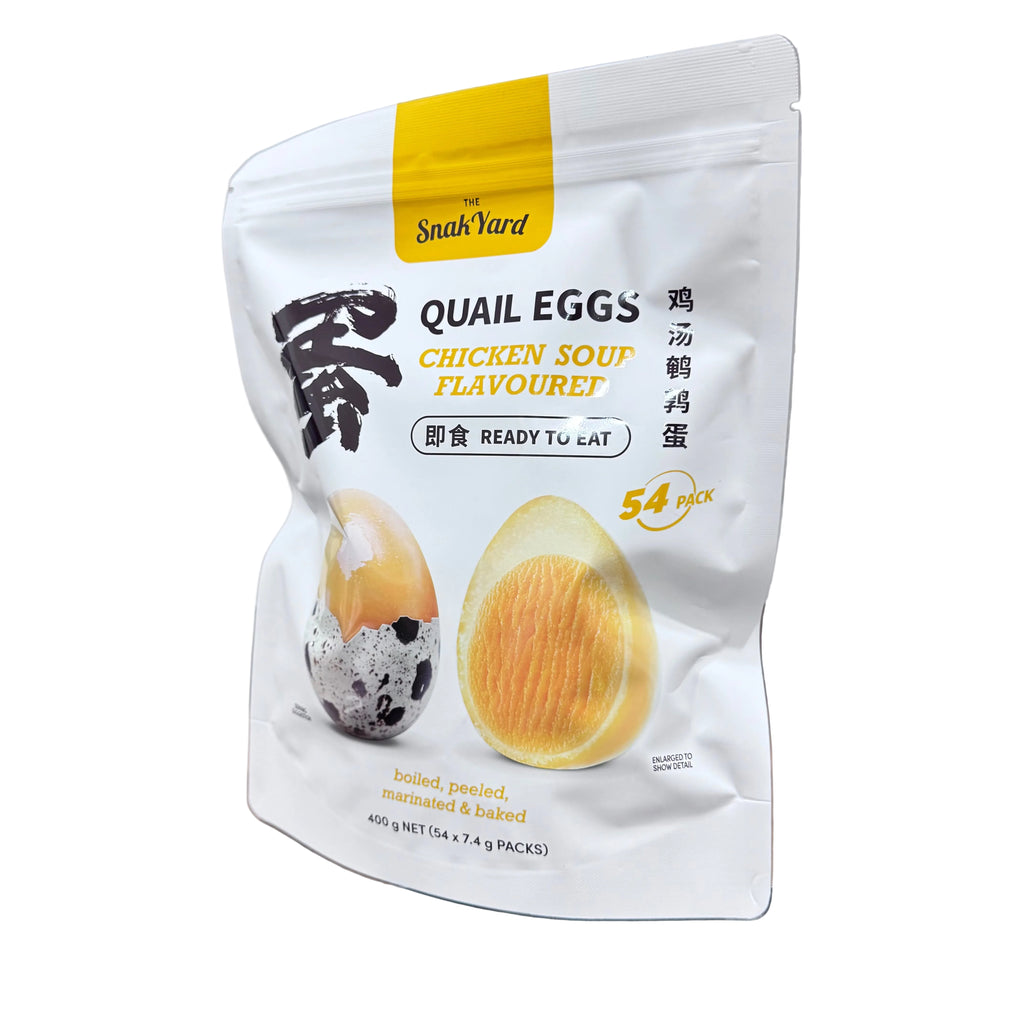 The Snak Yard Chicken Soup Flavoured Quail Eggs 400g (54 Packs)