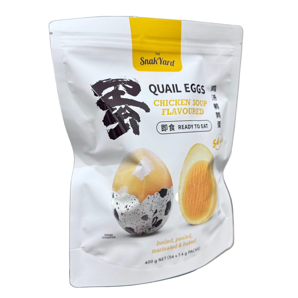 The Snak Yard Chicken Soup Flavoured Quail Eggs 400g (54 Packs)