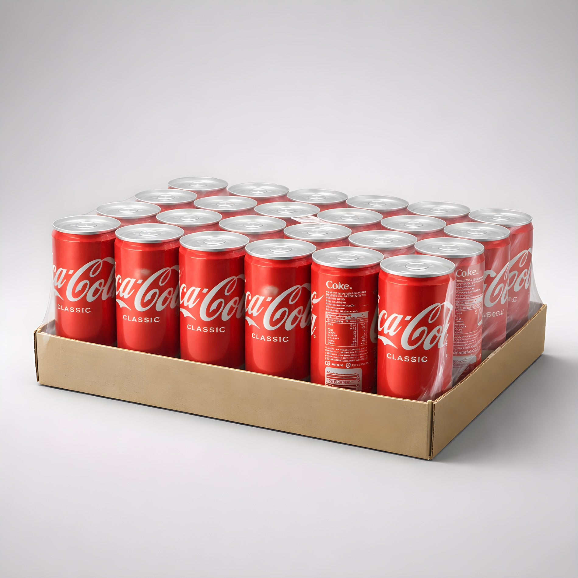 Coca - Cola Mini Classic Soft Drink Cans 24 X 250ML Bulk Value Coke Pack