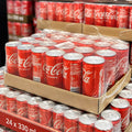 Coca - Cola Mini Classic Soft Drink Cans 24 X 250ML Bulk Value Coke Pack